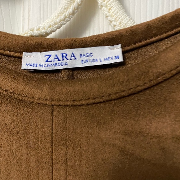 Zara Tshirt Dress with Belt size Large - Picture 3 of 4